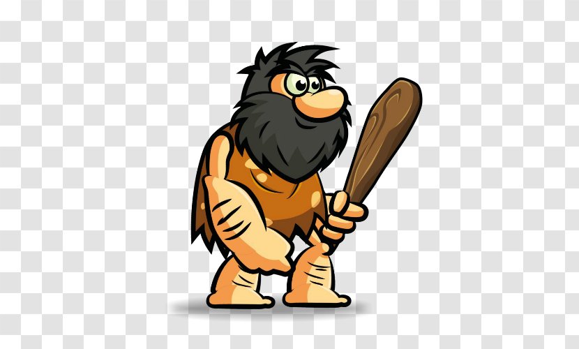 Hungry Caveman Neolithic Hunter Clip Art - Fictional Character Transparent PNG