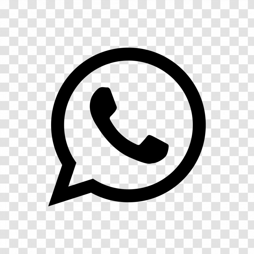 WhatsApp Clip Art - Brand - Black Transparent PNG