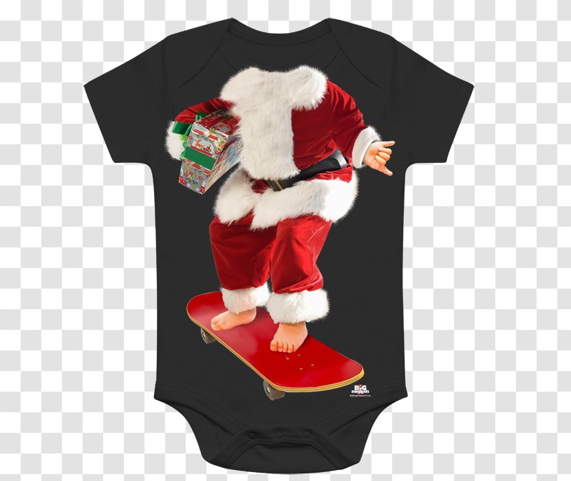 Sleeve T-shirt Santa Claus Bluza Christmas - Guaranteed Safe Checkout Transparent PNG