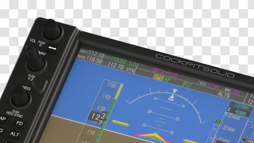 Garmin G1000 Flight Simulator 3D Printing Simulation Ltd. - Primary Display - G3000 Transparent PNG