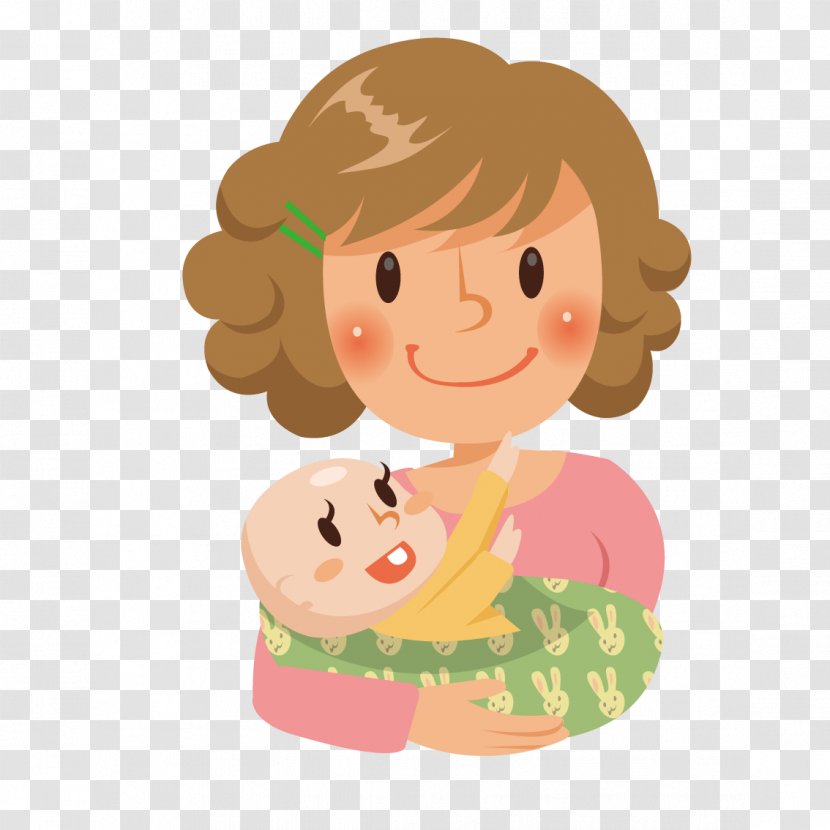 Mother Euclidean Vector - Happiness - Holding A Baby Transparent PNG