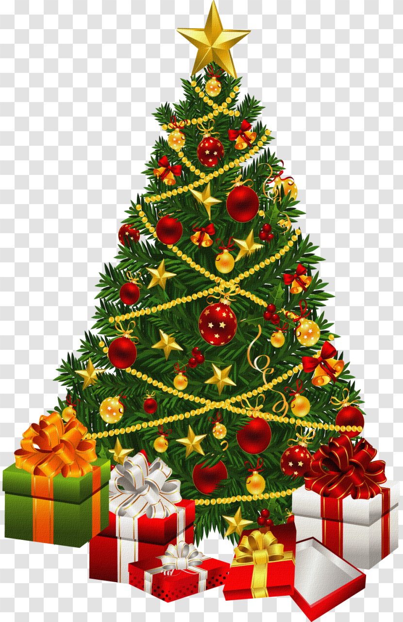 Santa Claus Gift Christmas Tree A Carol Transparent PNG