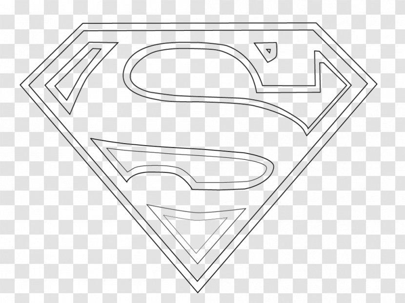 Superman Logo Batman Superhero Coloring Book - Silhouette Transparent PNG