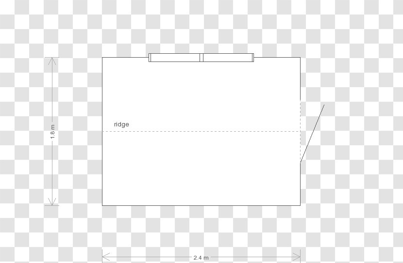 Paper Line Angle Diagram - Garden Shed Transparent PNG