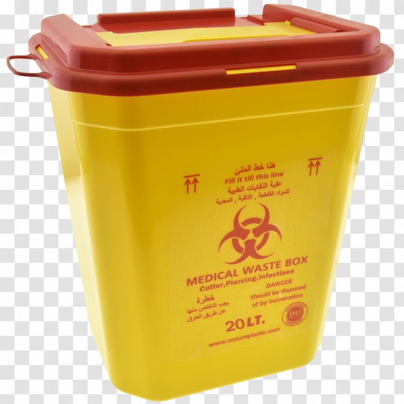 Medical Waste Sharps Plastic Bucket - Box Transparent PNG
