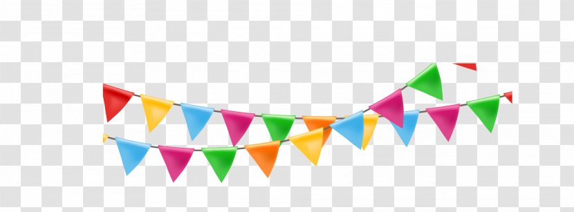 Paper Flag Banner - Rectangle - Colorful And Simple Transparent PNG