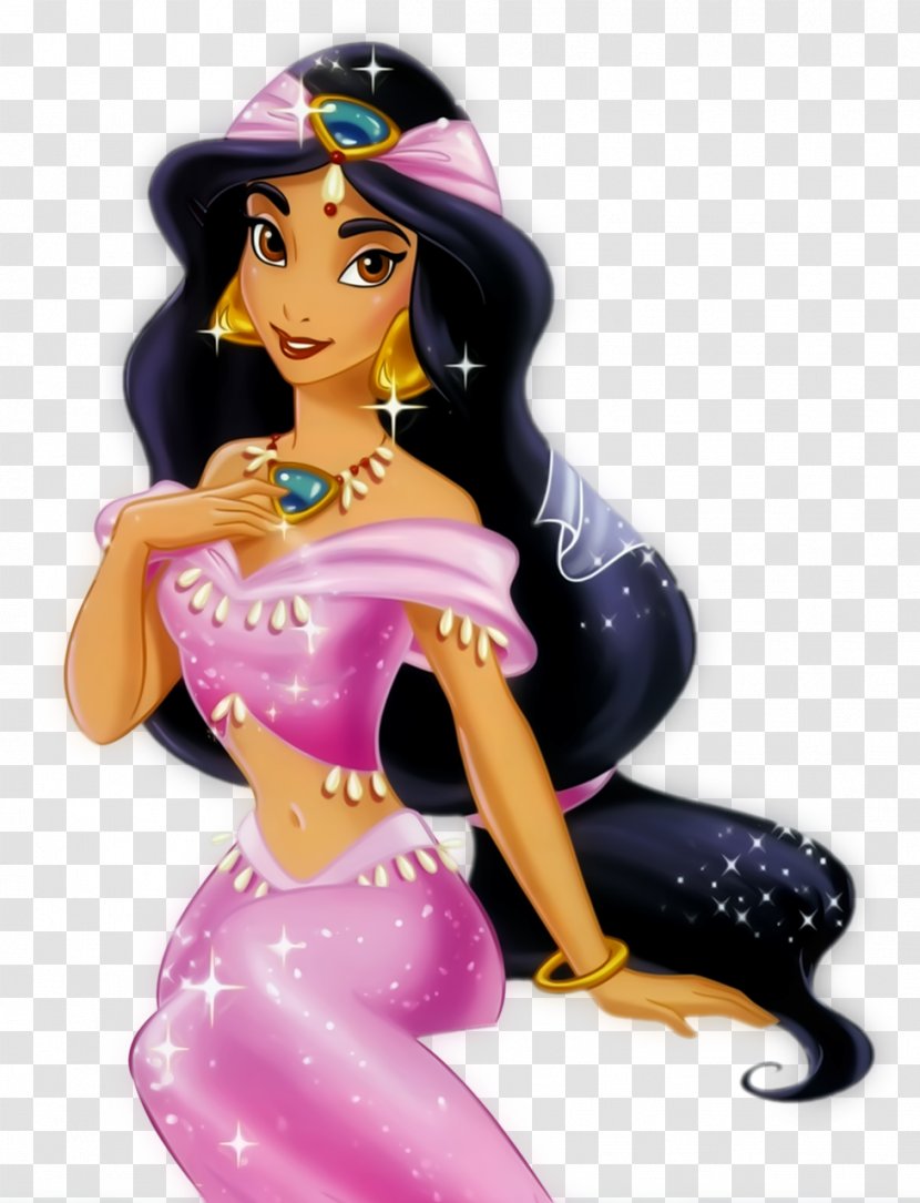 Princess Jasmine Cinderella Genie Ariel Belle - Disney Transparent PNG