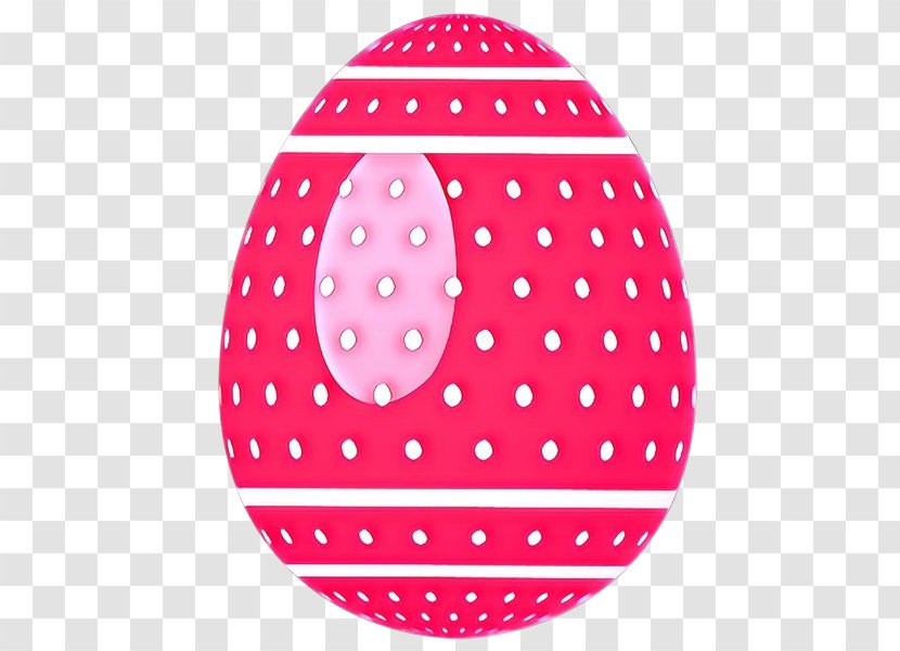 Easter Bunny Egg Tag: Image - Polka Dot - Pink Transparent PNG