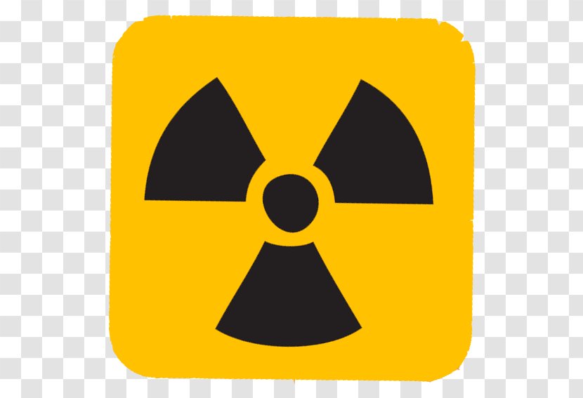 Hazard Symbol Radioactive Decay Radiation Nuclear Power Clip Art - Yellow Transparent PNG