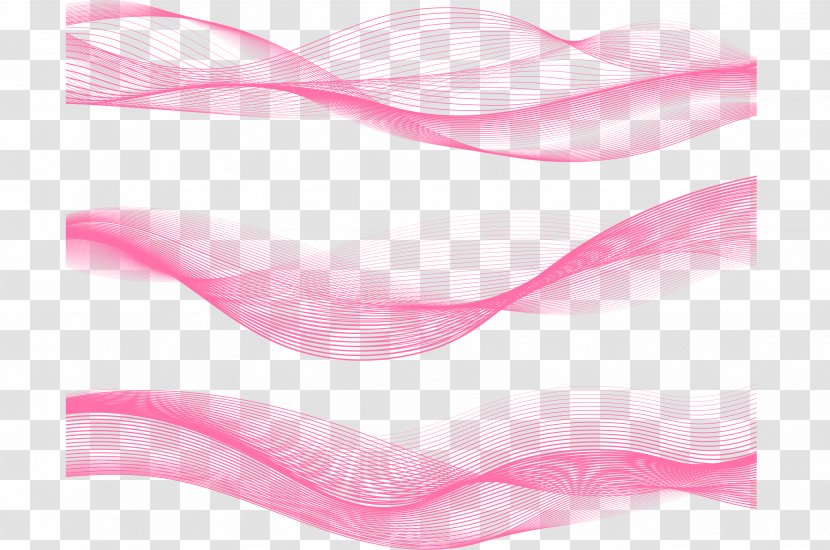 Line Geometry - Pink - Technology Ripple Transparent PNG