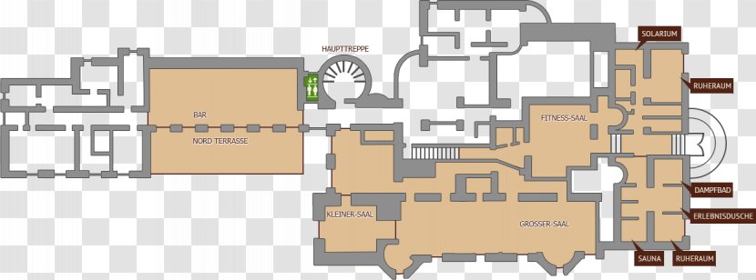 Floor Plan Schloss Hotel Wolfsbrunnen Storey - Ground Transparent PNG