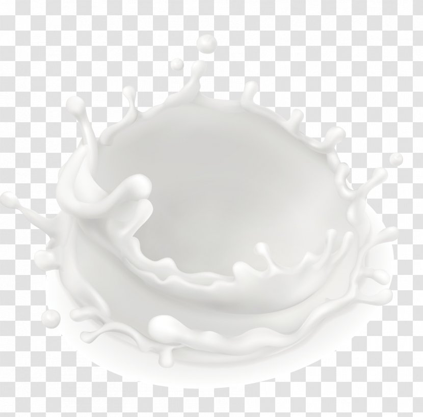 White Circle Font - Vector Spilled Milk Transparent PNG