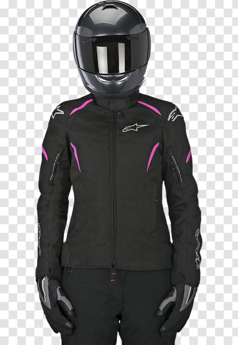Alpinestars Stella T-Jaws WP Jacket-Black-2XL Hoodie Motorcycle - Leather Jacket - Pink Black Transparent PNG