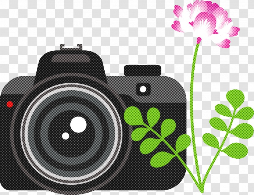 Camera Flower Transparent PNG