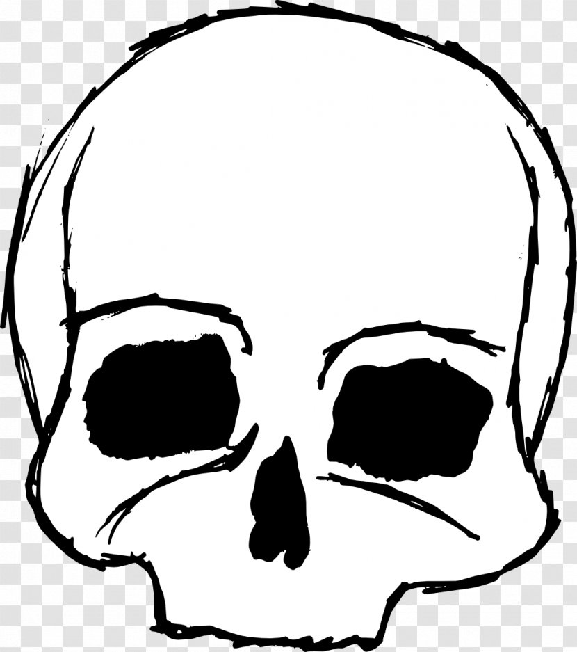 Clip Art - Flower - Skull Transparent PNG