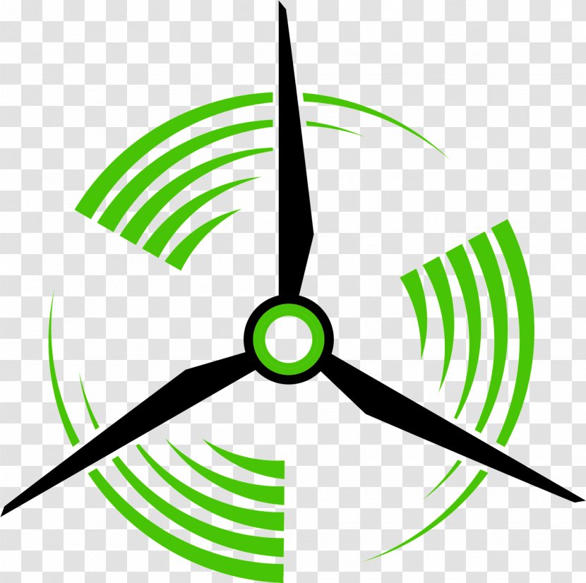 Wind Turbine Power Logo - Leaf Transparent PNG