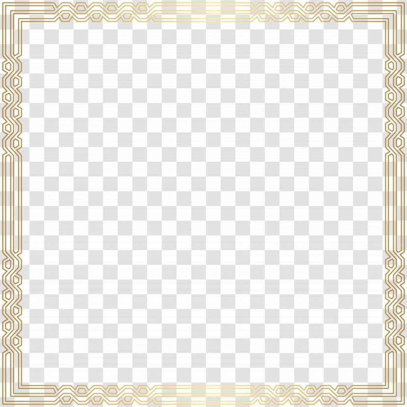 Download Computer File - Area - Border Frame Gold Clip Art Transparent PNG