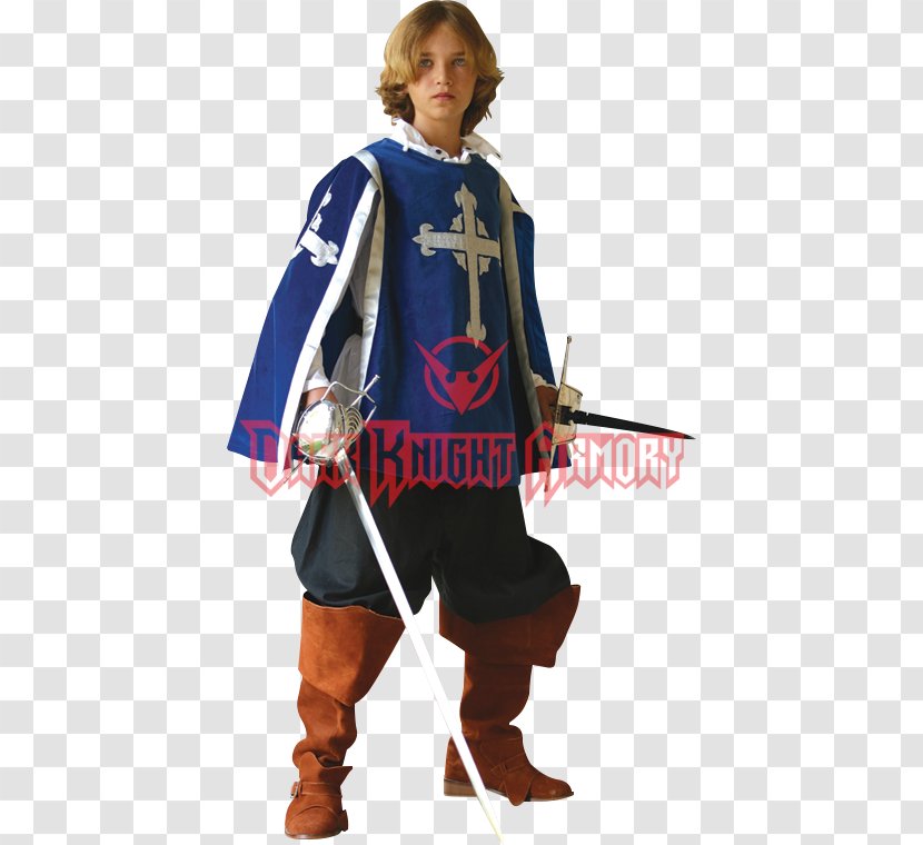Knight Robe Costume Musketeer Tabard - Halloween Transparent PNG