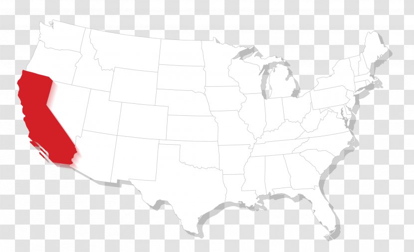 California Mapa Polityczna Hawaii - United States - Map Transparent PNG