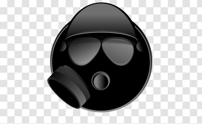 Gas Mask Font - Black M Transparent PNG