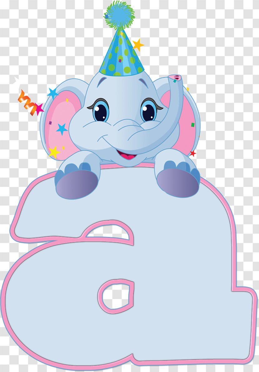 Paper Birthday Elephant Clip Art - Frame Transparent PNG