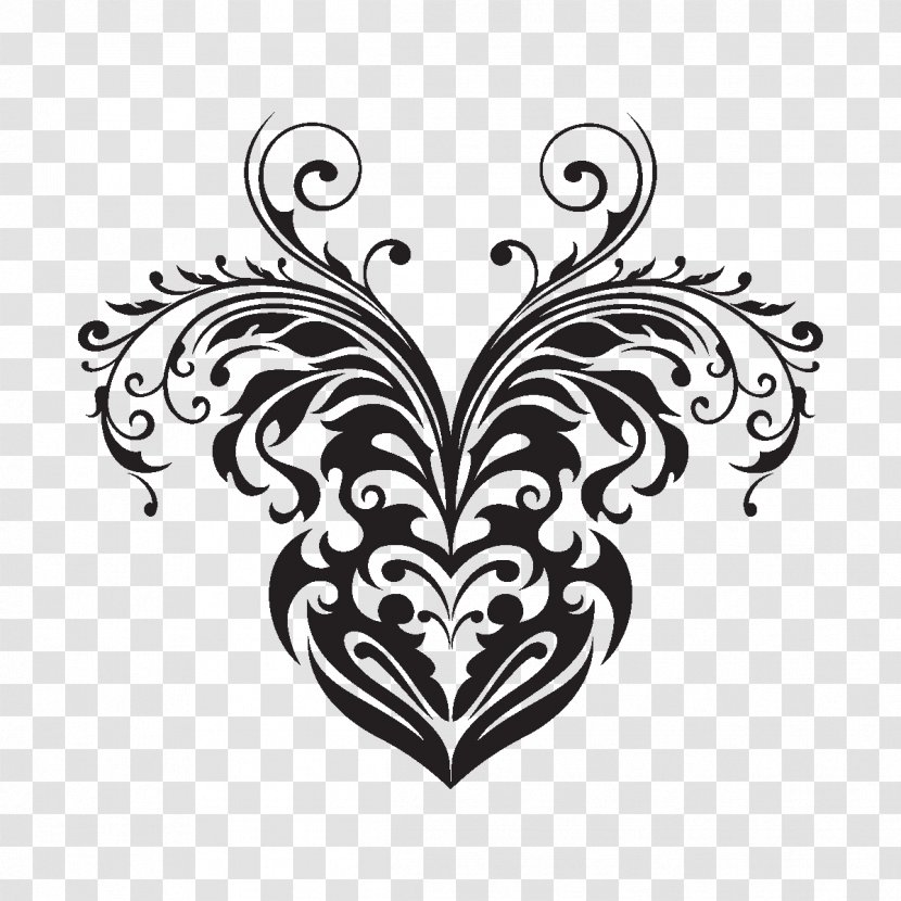 Bumper Sticker Wall Decal Tattoo - Flower - Heart Stickers Transparent PNG