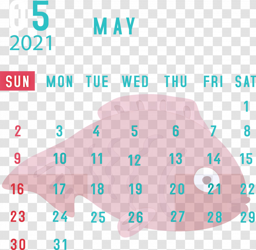 May 2021 Calendar Transparent PNG