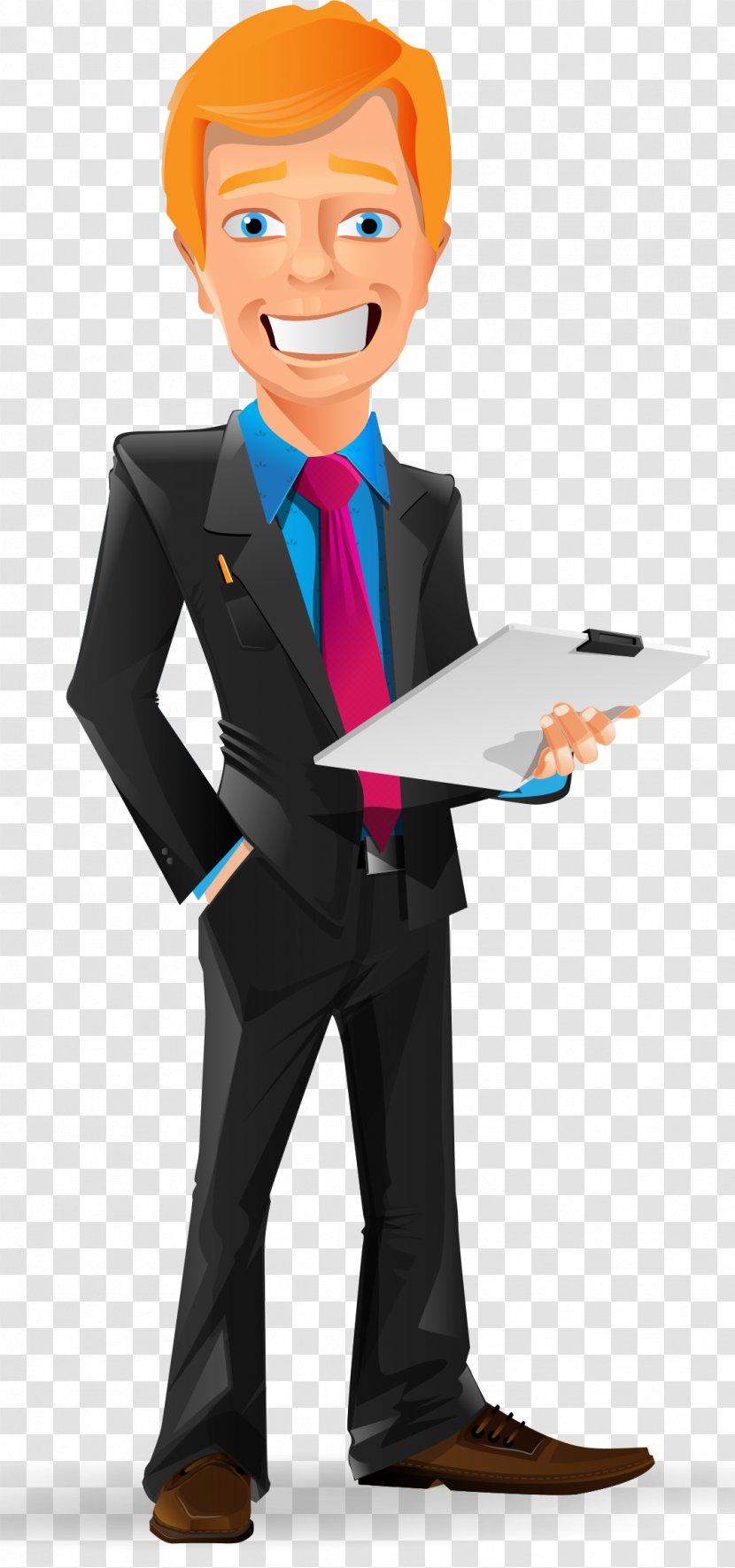 Businessperson Cartoon - Company - Ingographics Vector Transparent PNG