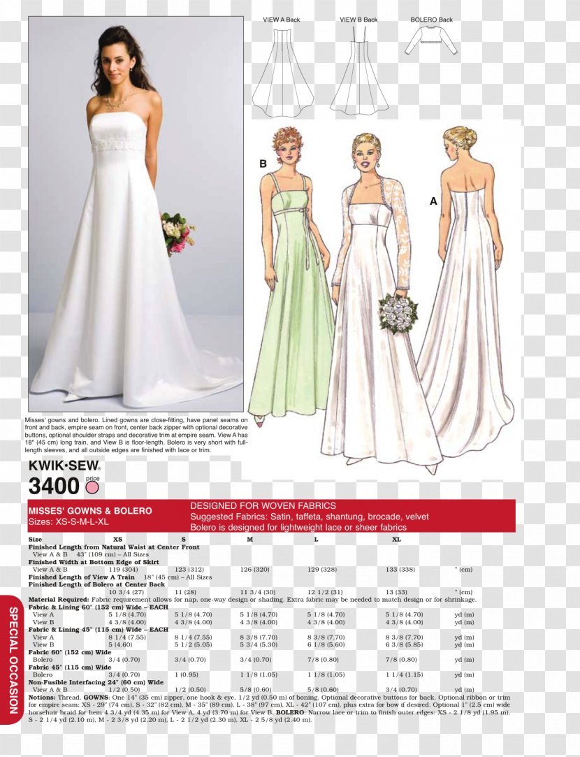 Wedding Dress Bride Pattern - Watercolor Transparent PNG