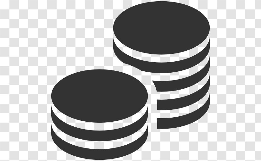 Black & White Coin Money - .ico Transparent PNG