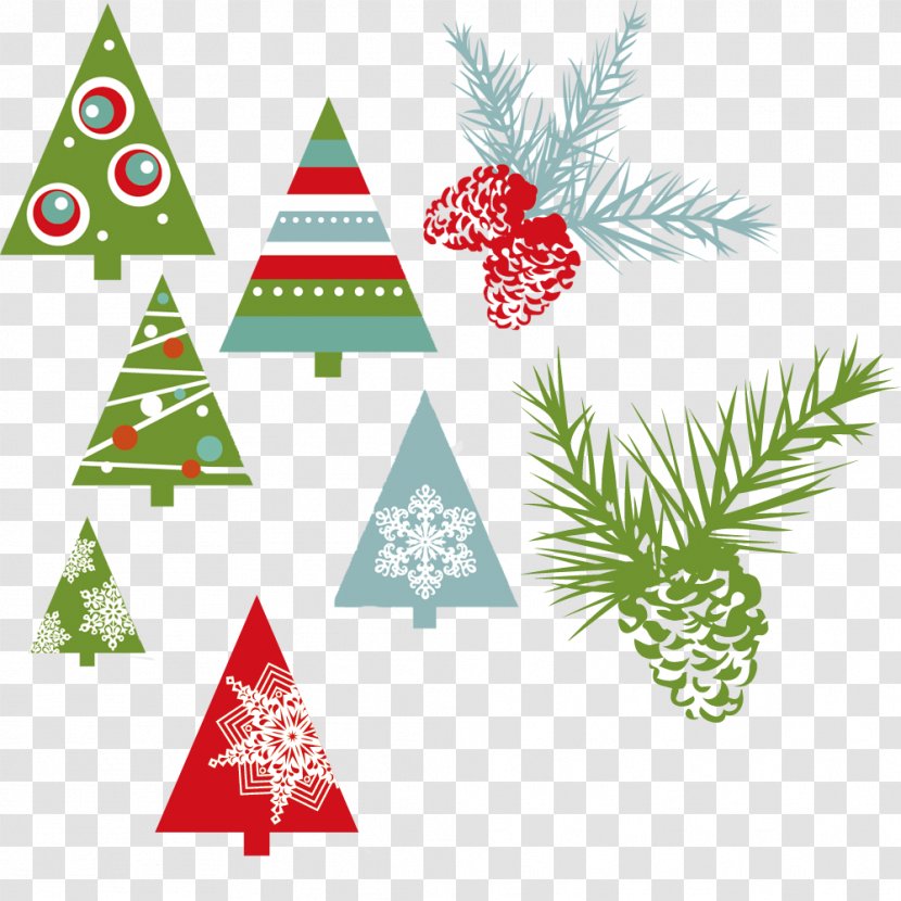 New Year Christmas Drawing Clip Art - Variety Of Tree Pine Cone Transparent PNG