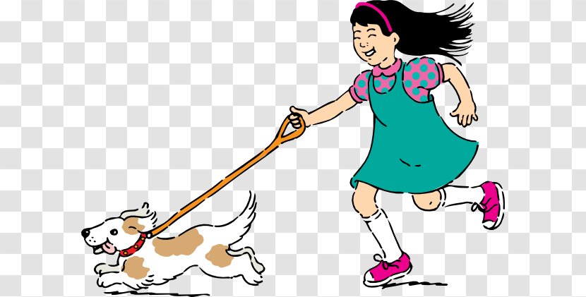 Dog Walking Clip Art - Drawing - Drawings Of People Transparent PNG