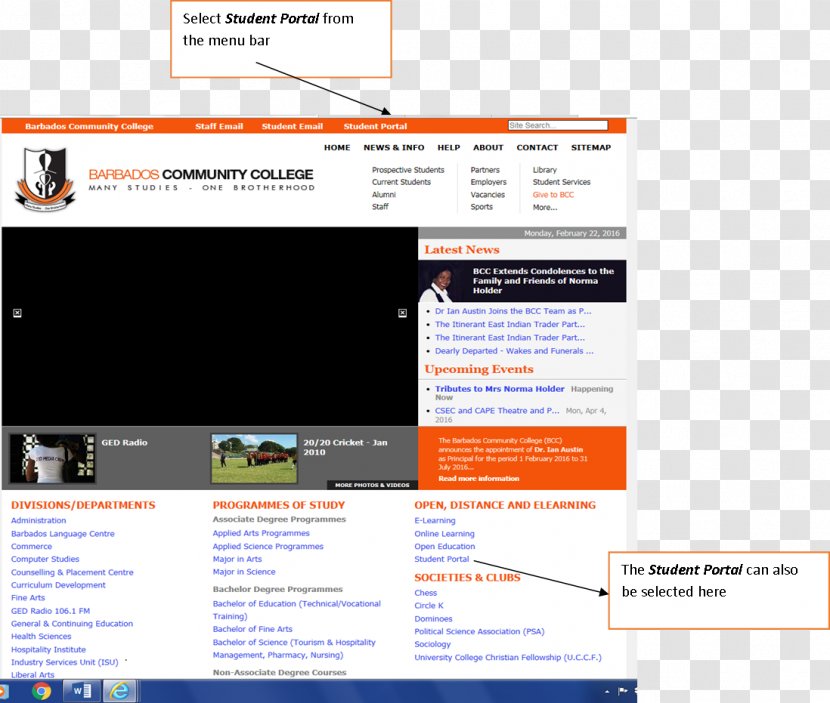 Houston Community College, Inc. Student Web Portal University Page - Quickschoolscom Transparent PNG