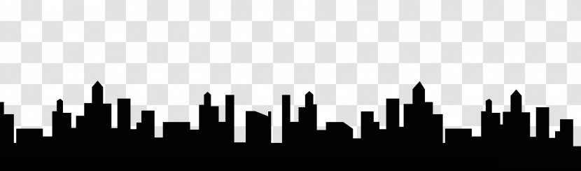 Monochrome Photography Skyline Silhouette Desktop Wallpaper - Skyscraper Transparent PNG