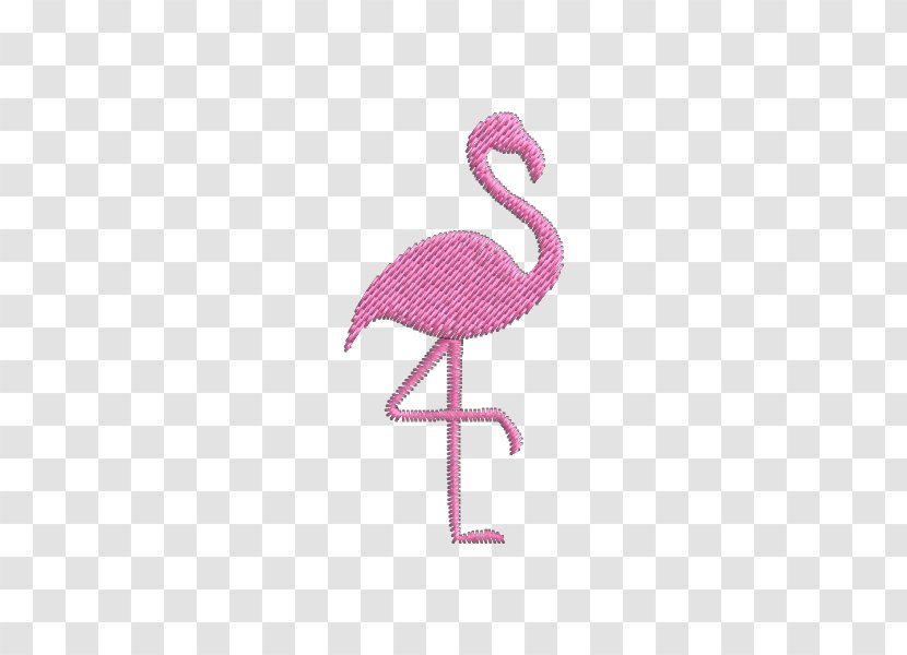 Flamingos Water Bird Embroidery Beak - Silhouette Transparent PNG