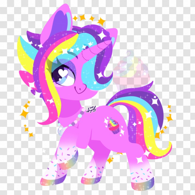 Pony Horse Sugar Gingerbread Sweetness - Silhouette - Sprinkles Transparent PNG