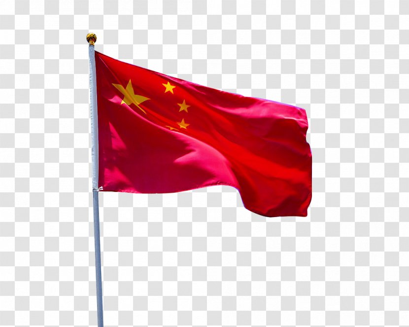 Flag Of China National - Japan - Flying The Five-star Buckle-free Material Transparent PNG