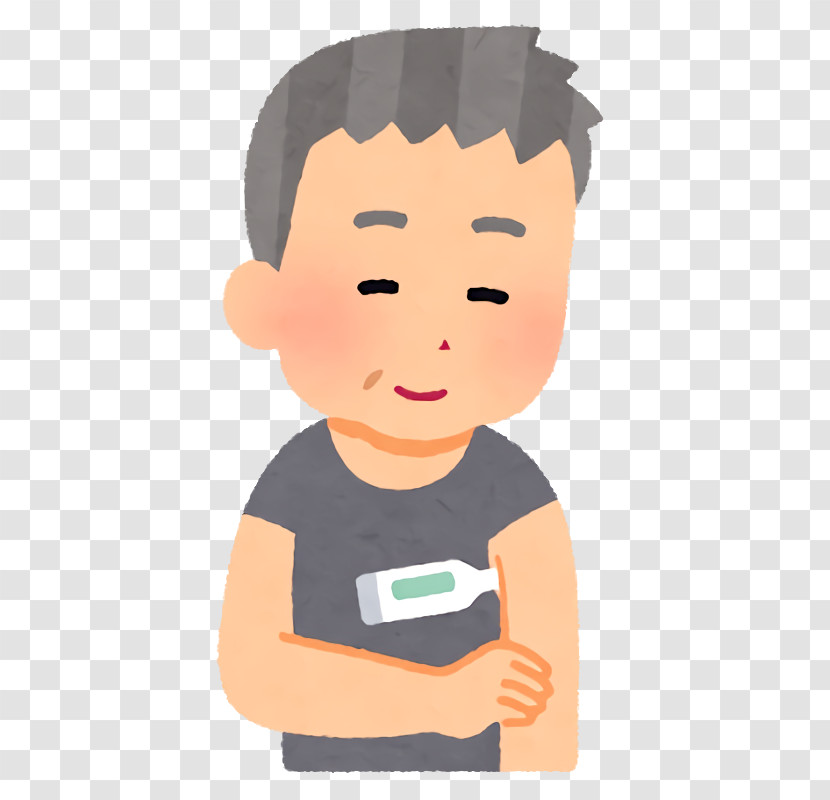 Cartoon Forehead Child Animation Transparent PNG