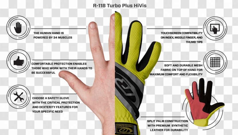 Cycling Glove Thumb Clothing Finger - Bicycle Transparent PNG
