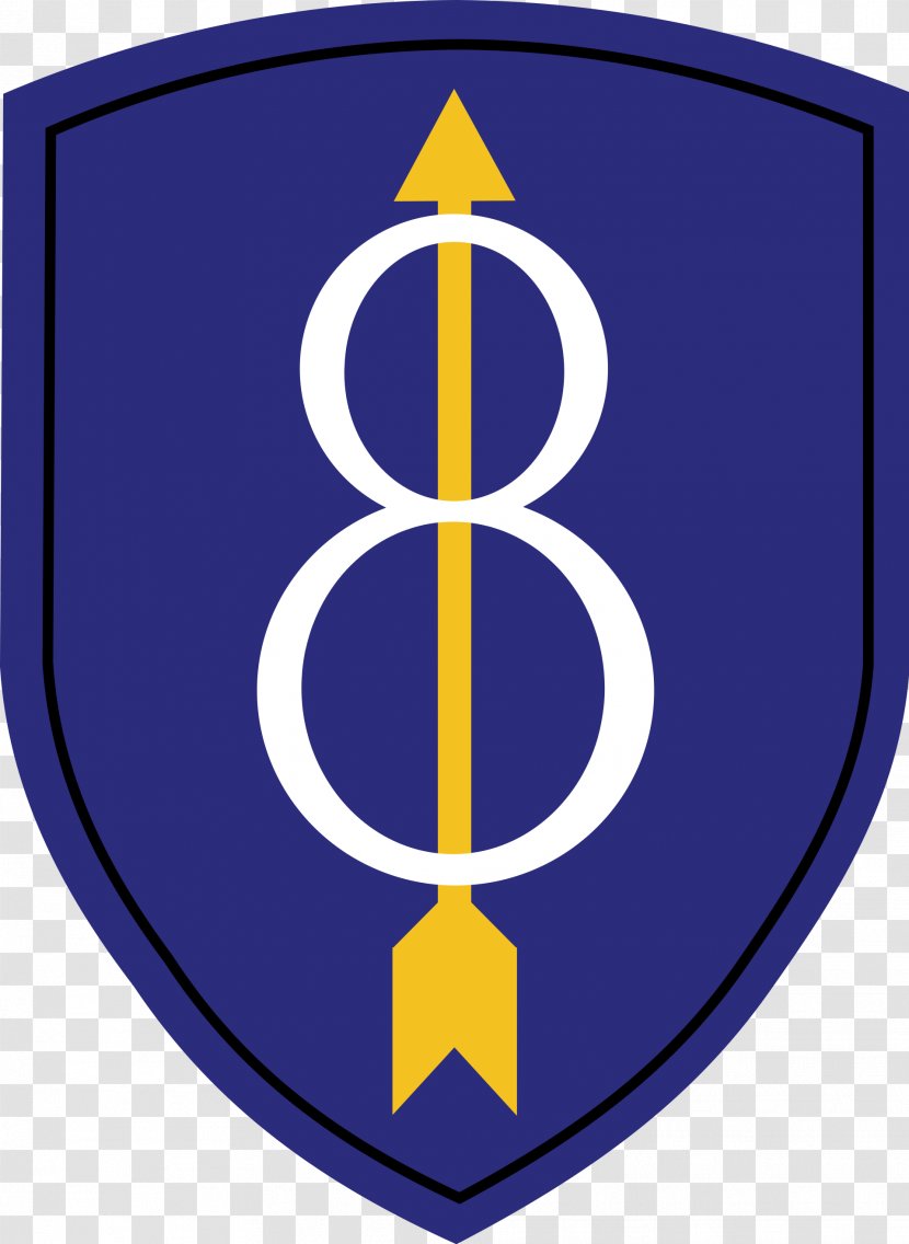 8th Infantry Division Second World War United States Army 1st - Logo Transparent PNG