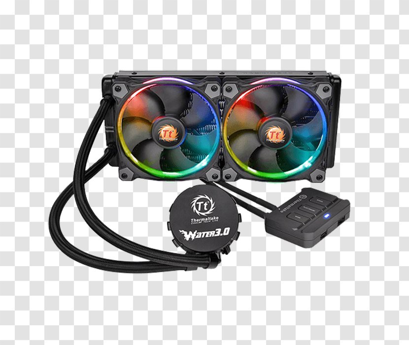 Computer System Cooling Parts RGB Color Model Thermaltake Water Fan Transparent PNG