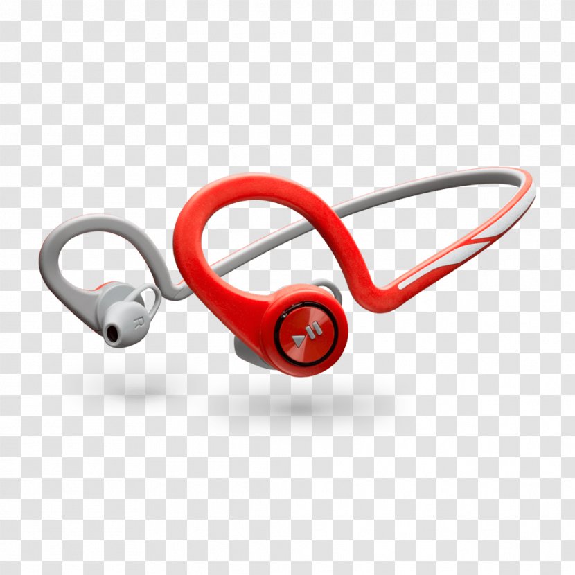 Plantronics BackBeat FIT Microphone Headphones Headset - Audio Equipment - Wireless Headsets For Computers Red Transparent PNG