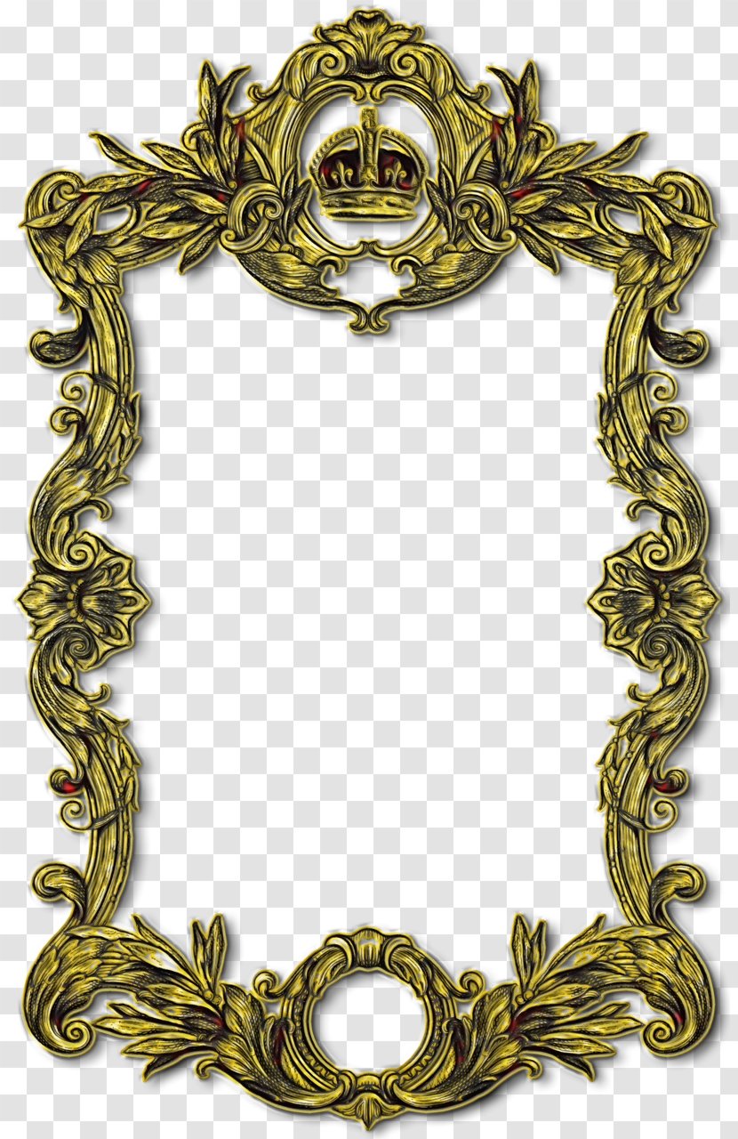 Picture Frame - Brass - Mirror Metal Transparent PNG