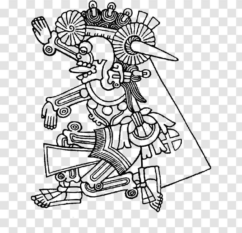 Aztec Mythology Maya Civilization Religion Deity - Cipactli - Popol Vuh Transparent PNG
