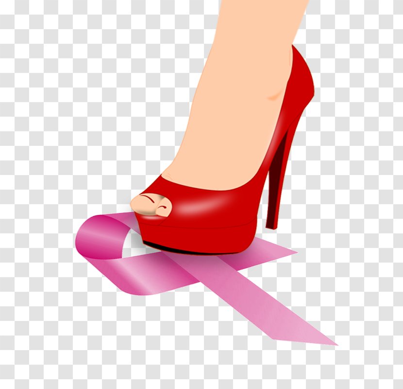 Footwear High Heels Pink Shoe Leg - Human Magenta Transparent PNG