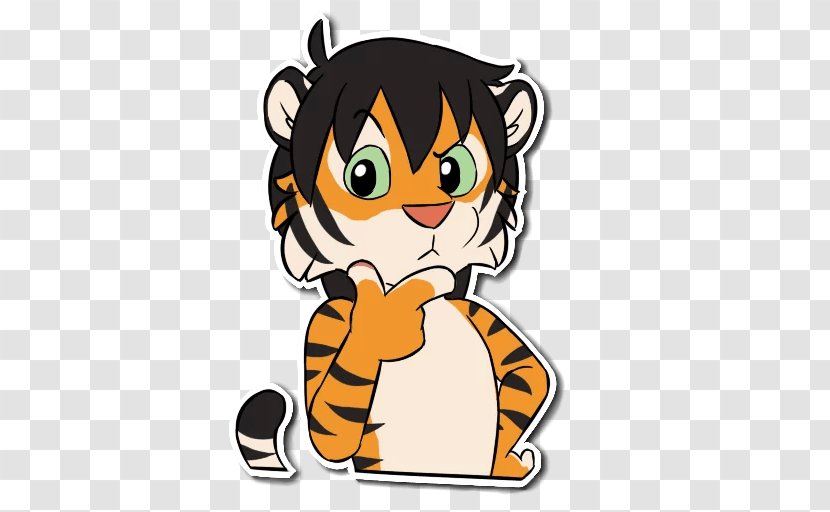 Cat Tiger Telegram Dog Clip Art - Fiction Transparent PNG