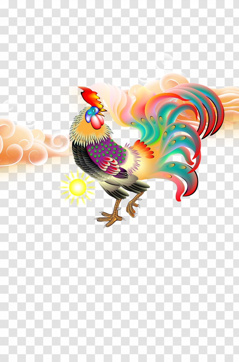 Chicken Chinese Zodiac New Year Rooster - Color Transparent PNG