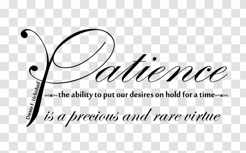 Patience Virtue Quotation Saying - Allah - Travel Word Transparent PNG