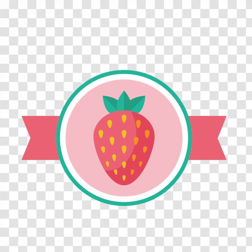 Royalty-free Stock.xchng Illustration - Food - Cute Pink Strawberry Label Transparent PNG