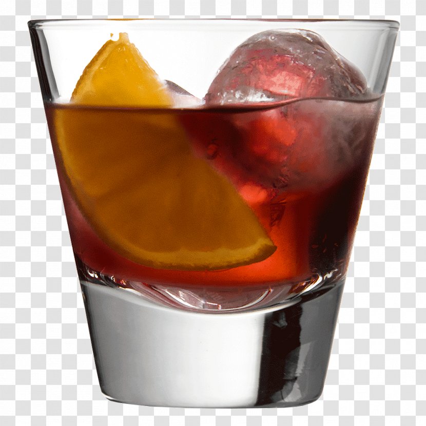 Negroni Old Fashioned Spritz Black Russian Rum And Coke - Mulled Wine - Ice Glass Transparent PNG